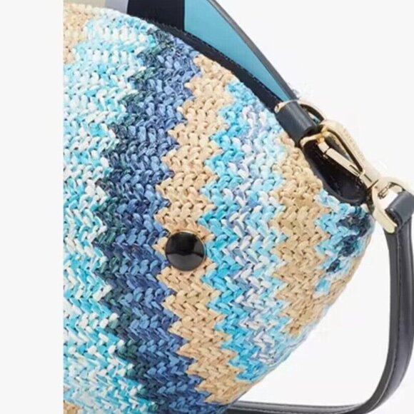 ♠️♠️ Kate Spade What A Catch 3D Fish Crossbody Straw Fish Bag NWT. RARE - Picture 3 of 9